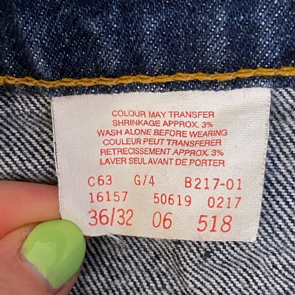 🔥Rare🔥 LEVI’S Orange Tab 619 Straight Leg High Rise Dark Wash Jeans 🇨🇦 - Picture 15 of 16